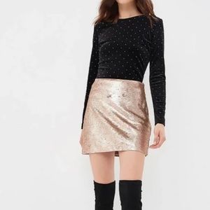 Banana Republic Matte Sequin Mini Skirt